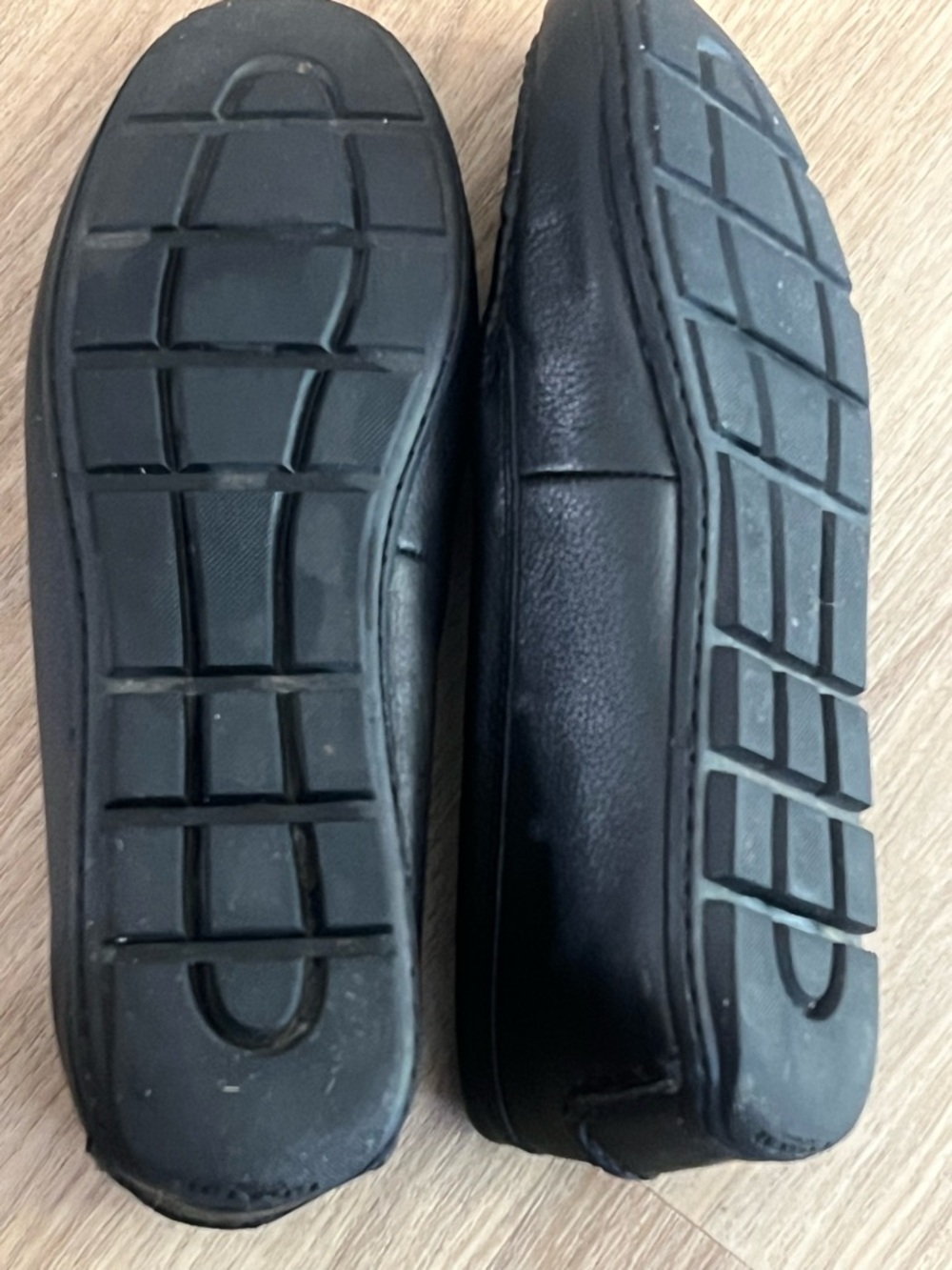 Coach Black Leather Slip-On Moccasin Loafers - Picture 3 of 5